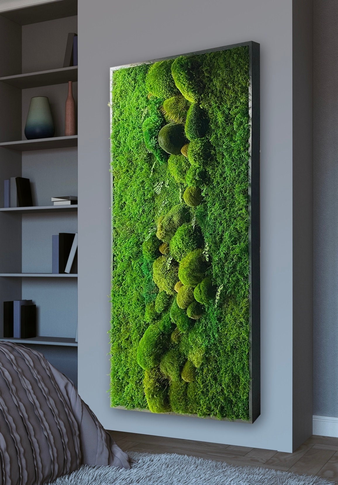 18x18 Cushion Moss Artwork