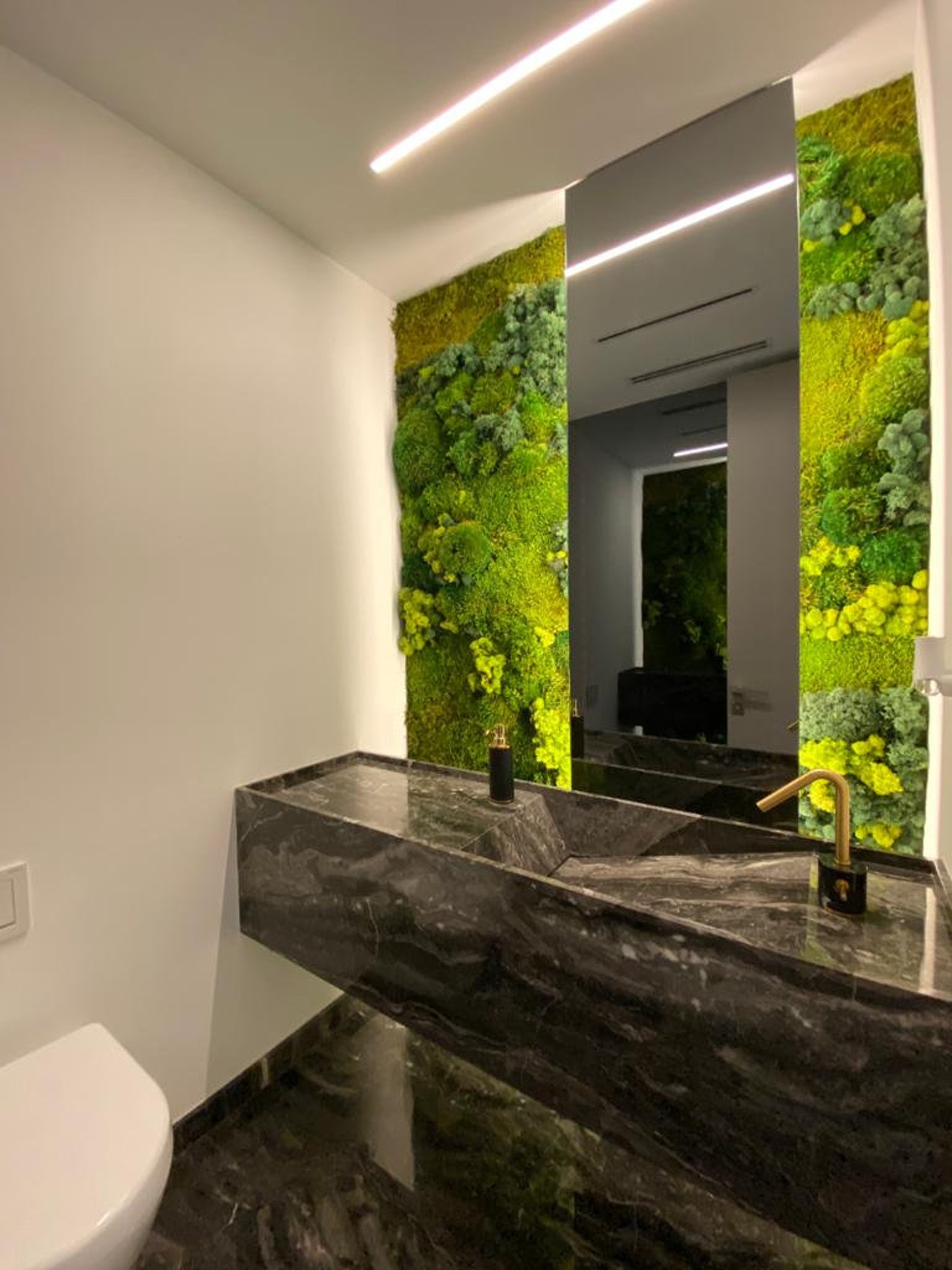 Green Wall. Living Wall. Office Wall Art. Custom Size Moss Etsy