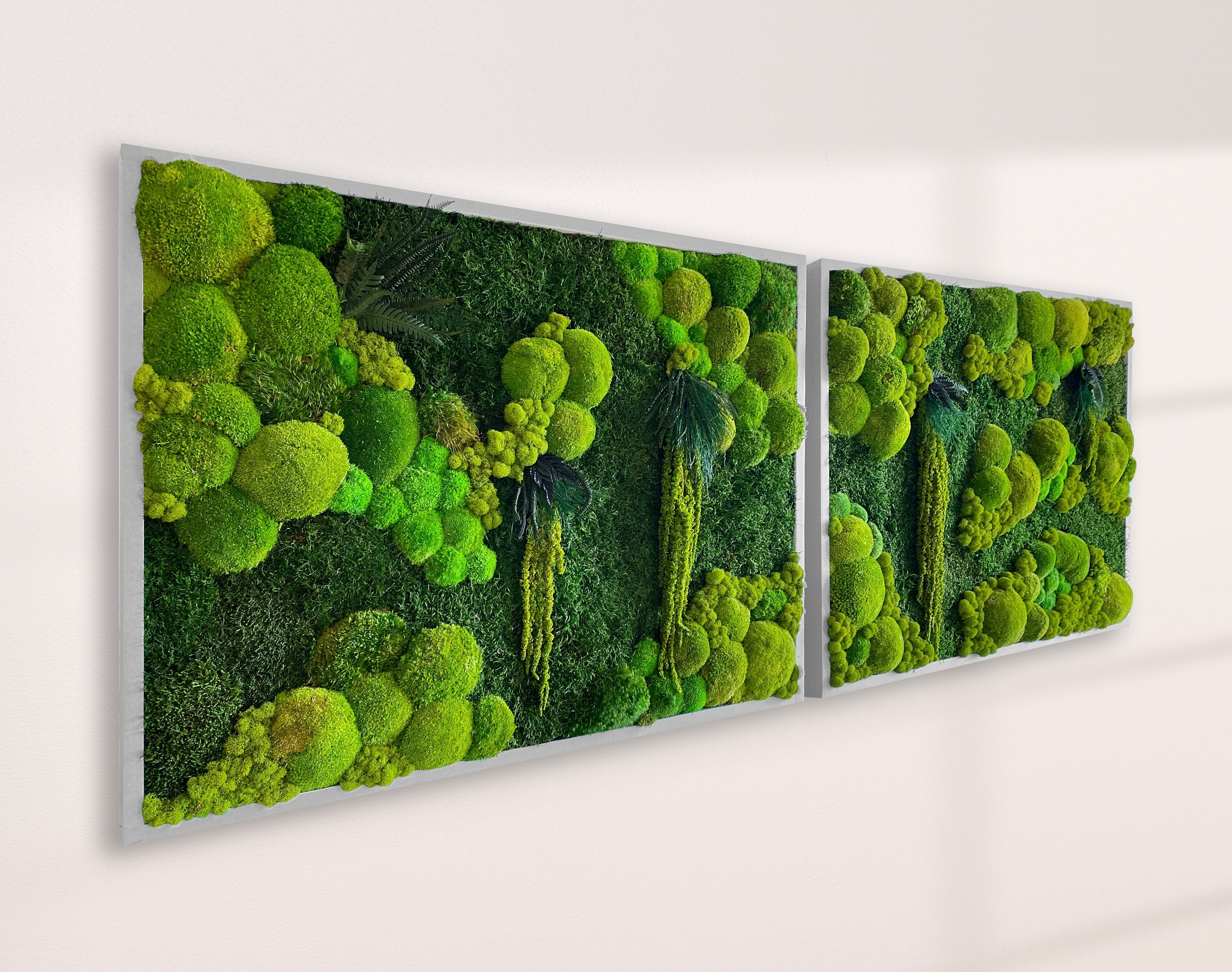 Preserved Moss Wall Art Hanging 29x13 – HollyBee and Company