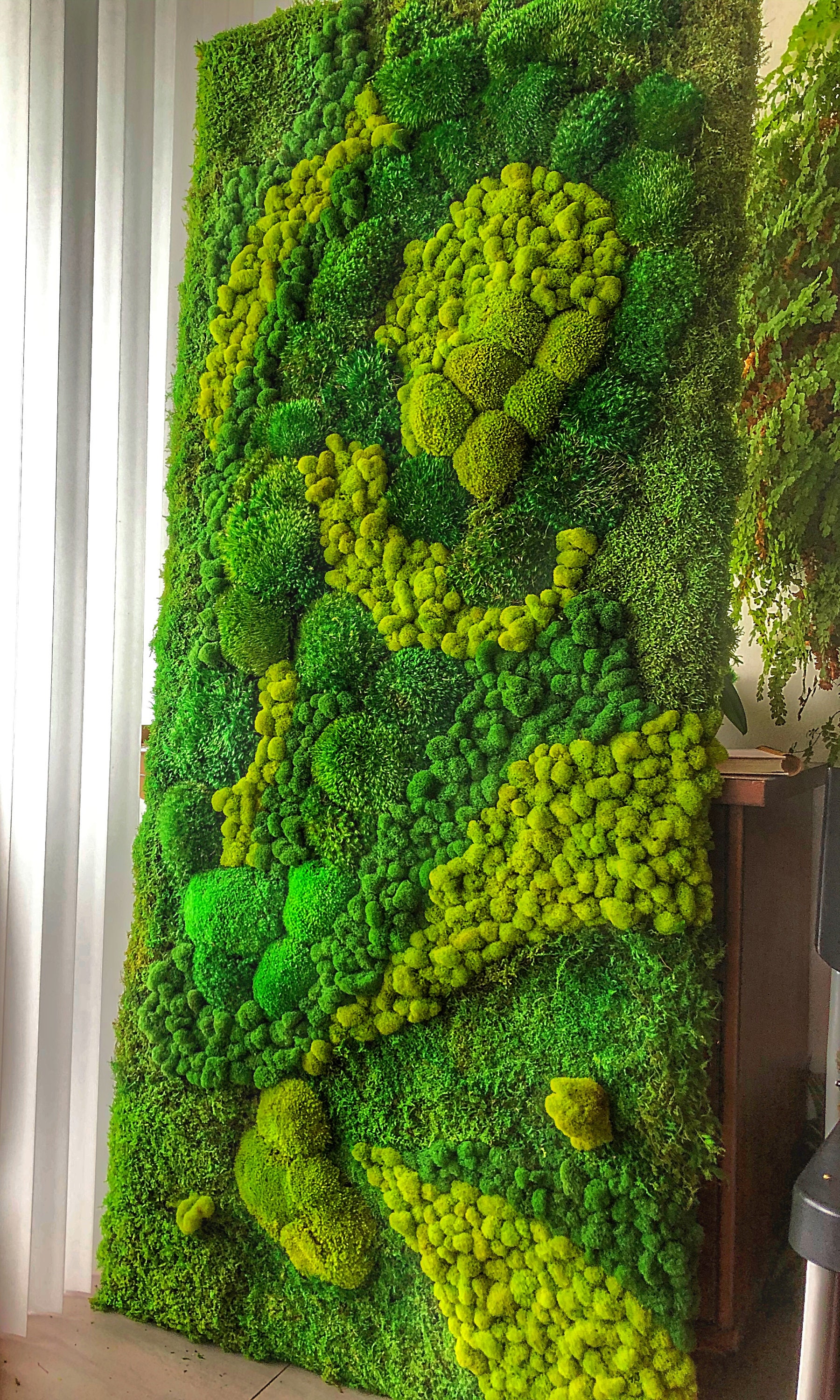 outdoor moss wall on Moss Wall Art Large Moss Wall Statement Art Green Wall Etsy