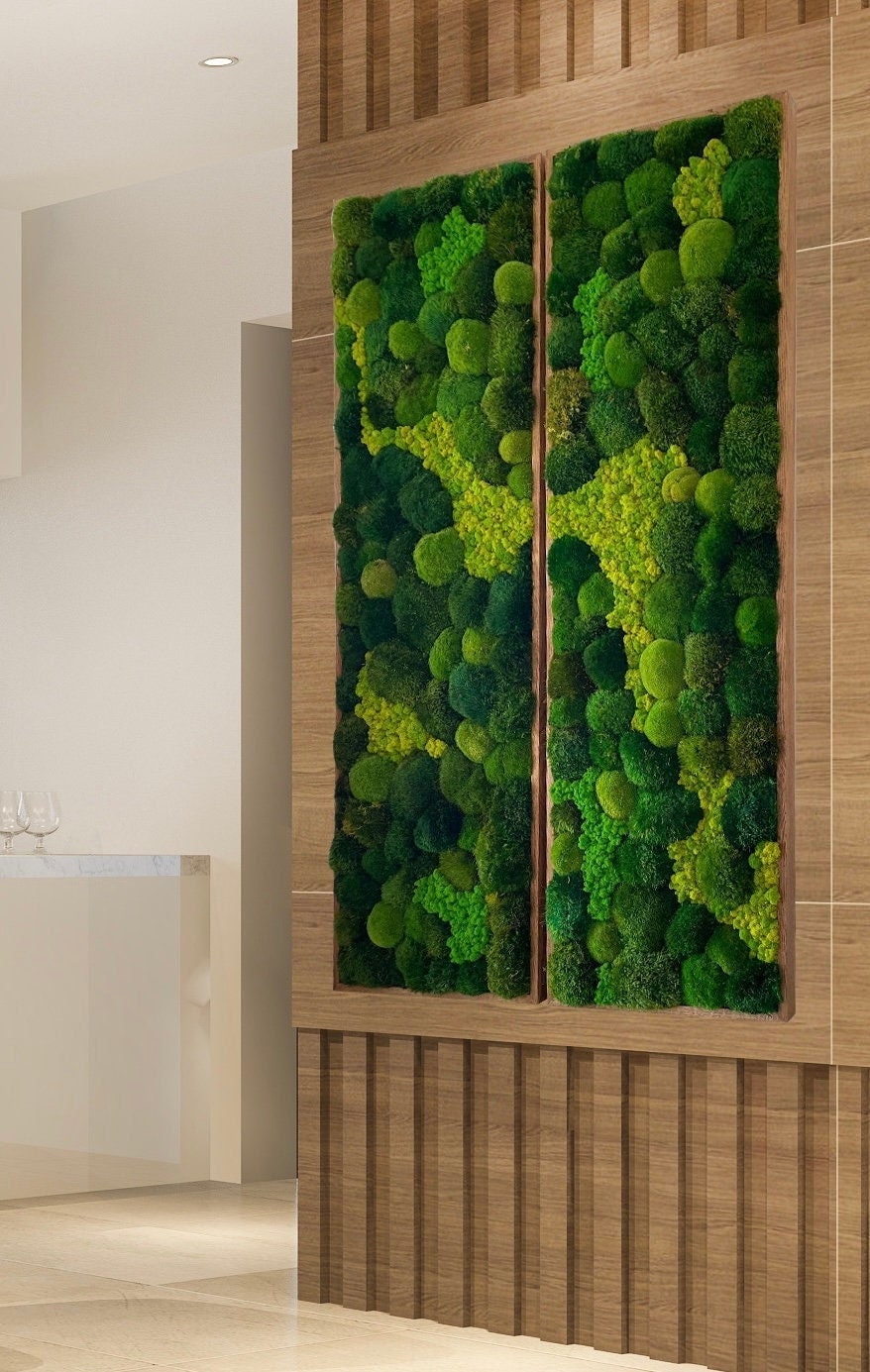 Moss Wall Art. Moss Art. Preserved Moss. Living Wall. Plant Etsy