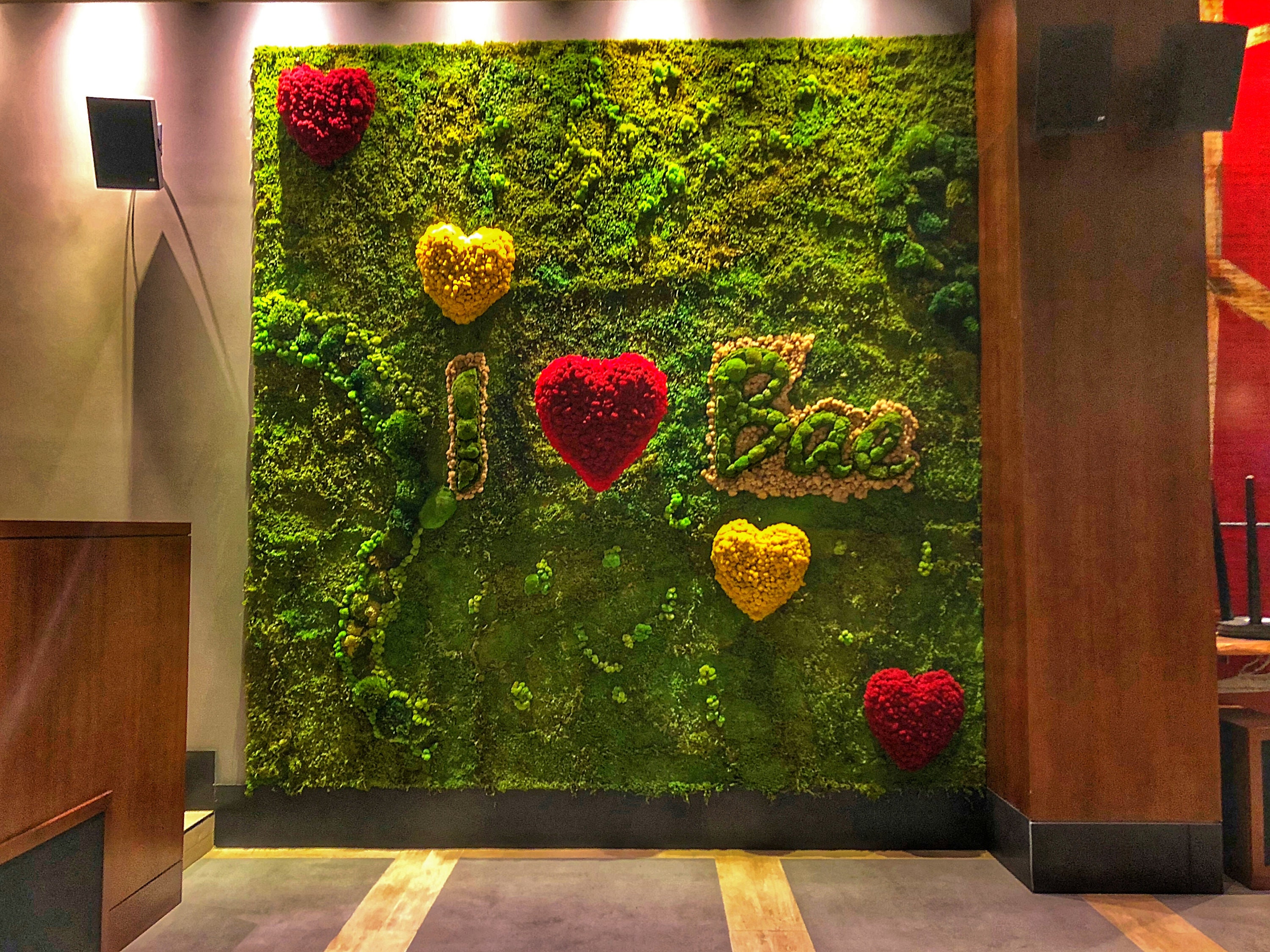 Green Wall. Living Wall. Office Wall Art. Custom Size Moss | Etsy