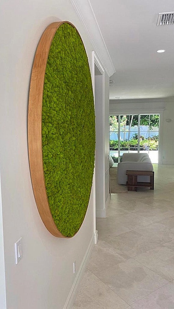 Moss Wall Art. Preserved Moss Decor. Plant Wall. Moss Art. Statement Art -   UK