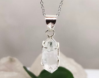 Herkimer Diamond Pendant, Herkimer Diamond Necklace, Diamond Quartz 925 Silver Pendant, Diamond Quartz Necklace, New Year Sale