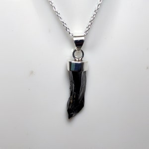 Shungite Pendant, Shungite Necklace, Elite Shungite Jewelry, 925 Silver Pendant, Healing Shungite, Raw Shungite Pendant, Sale