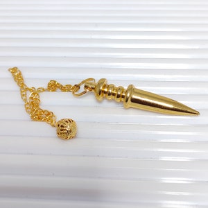 Pointed Pendulum, Copper/Brass Pendulum, Meditation Pendulum, Dowsing Pendulum, Pendulum For Divination, Rikki Pendulum, Spiritual Healing
