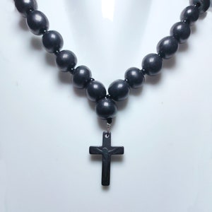 Shungite Necklace, Shungite Cross, Shungite Beads Necklace, Natural Shungite, Healing Shungite, Elite Shungite Jewelry, Sale