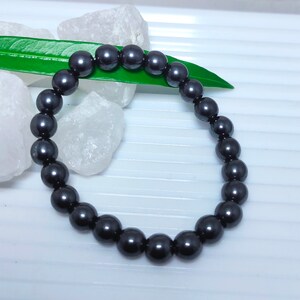 Hematite Bracelet, Natural Hematite Bead Bracelet, Hematite Crystal Bracelet, Hematite Stretch Bracelet, Hematite Jewelry, Sale