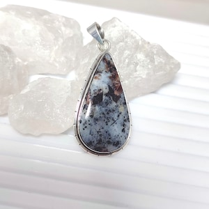 Astrophyllite Pendant, Astrophyllite Necklace, Astrophyllite Crystal, 925 Silver Pendant, Natural Astrophyllite Cabochon, Sale