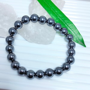 Shungite Bracelet, Elite Shungite Bracelet, Natural Shungite Bracelet, Stretch Bracelet, Healing Shungite, Shungite Beads, Sale