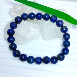Lapislazuli Armband, Natürliches Lapis Armband, Lapis Perlenarmband, Stretch Armband, Blauer Lapis, Sale