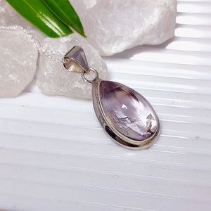 Kunzite Pendant, 925 Sterling Silver Pendant, Pink Kunzite Necklace, Genuine Pink Kunzite Cabochon, Kunzite Crystal, Sale