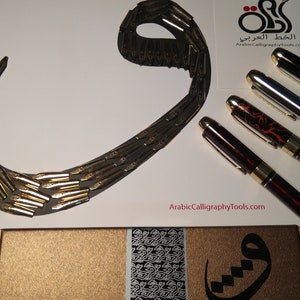 Jinhao fountain pen qalam with left oblique nib for Arabic, Farsi calligraphy