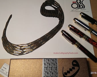 Jinhao fountain pen qalam with left oblique nib for Arabic, Farsi calligraphy