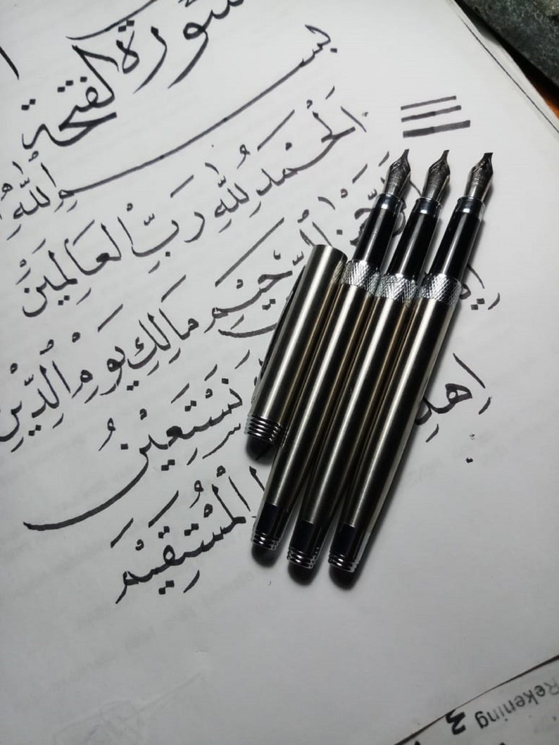 Arabic calligraphy IRIDIUM Fountain Pen Oblique Manuscript Etsy