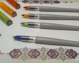 Pilot parallel pen left oblique nib Arabic calligraphy (Thuluth, Naskh, Dewani)