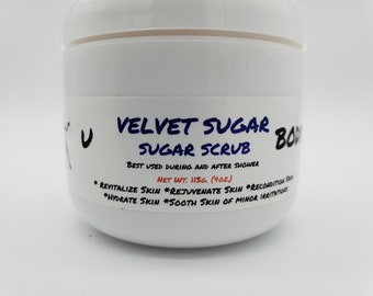 Velvet Sugar sugar scrubHighest Etsy Discount Available| Sale live for the next 150 orders Only