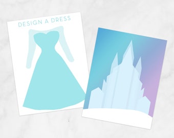 Frozen Playdough Mats, Winter Play Doh Mat, Frozen 2 Toddler Preschooler Activity, Birthday Party Favor,