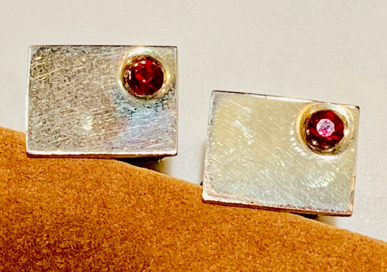 3 Pairs of Vintage Gold and Silver Tone Cufflinks Cuff Links 1950/'s - 1960\u2019s