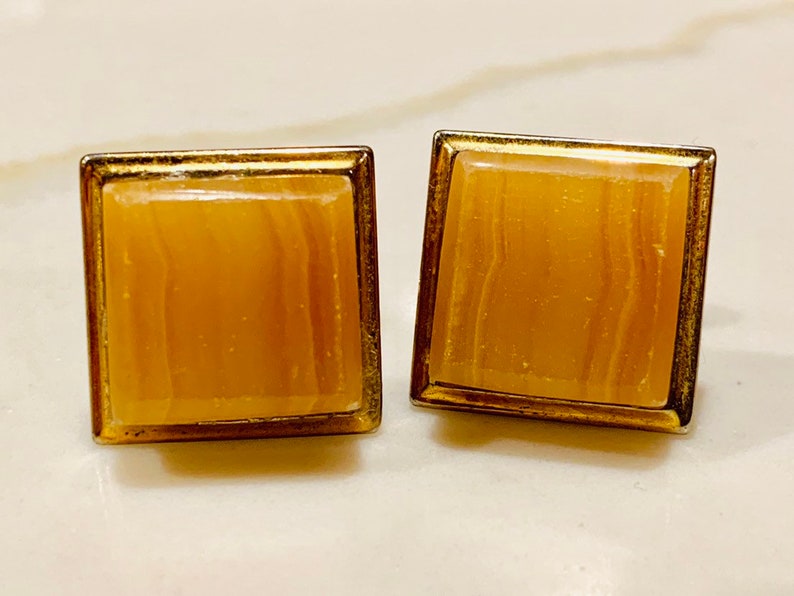 3 Pairs of Vintage Gold and Silver Tone Cufflinks Cuff Links 1950/'s - 1960\u2019s