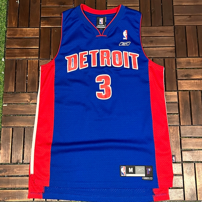 Detroit Pistons Ben Wallace Vintage Reebok NBA Jersey Size Mens Medium