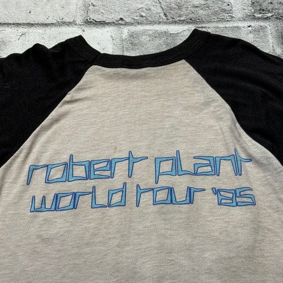 Vintage 80s Robert Plant US Tour 1985 Stadium T S… - image 3