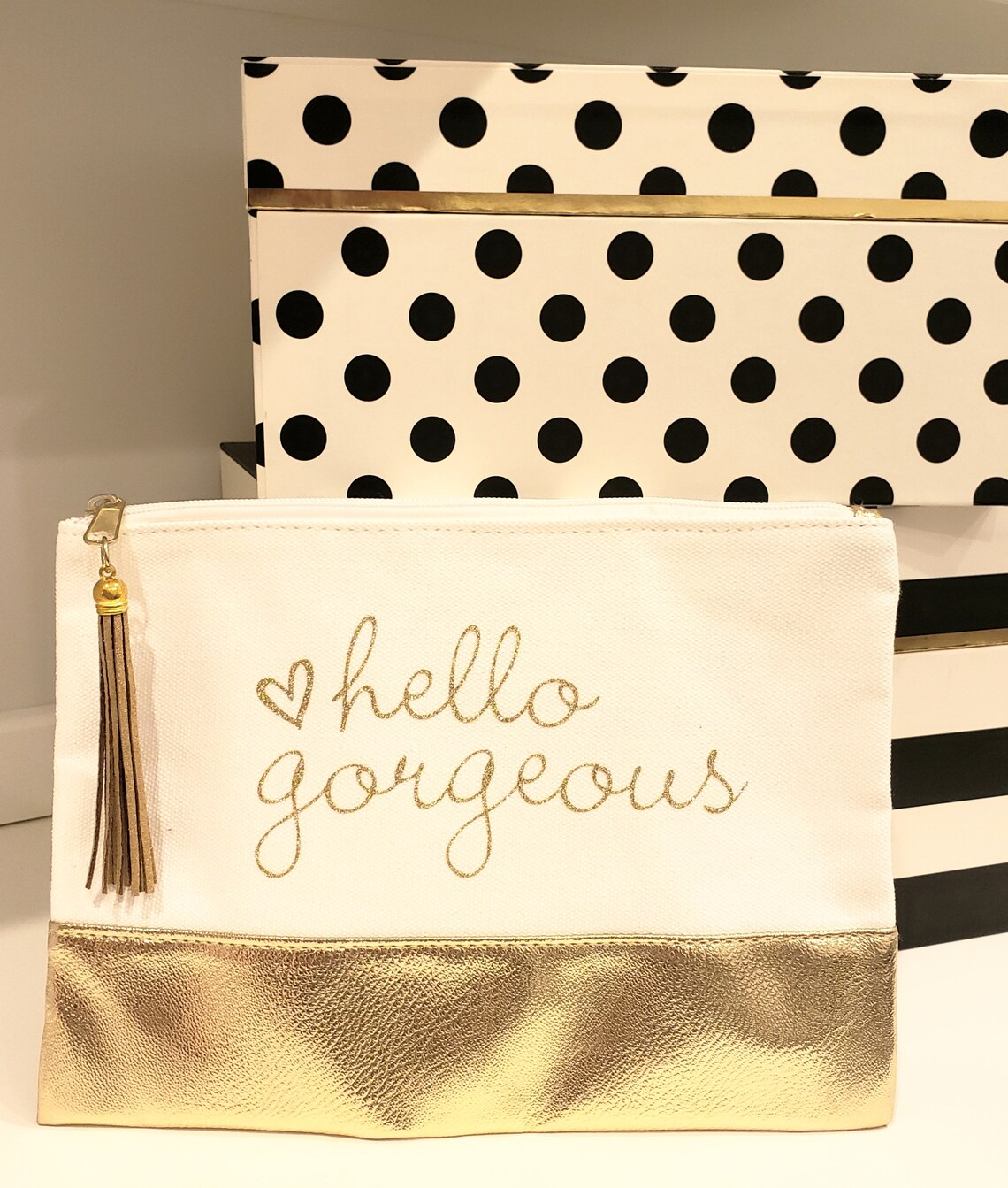 Chic Cosmetic Bag Etsy