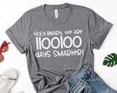 Teacher Shirt - Technology Teacher T Shirt - Holy Binary We Are 110100 Days Smarter! - Graphic Tee