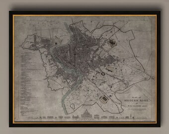 Siena Italy 1650 Map Bookmark