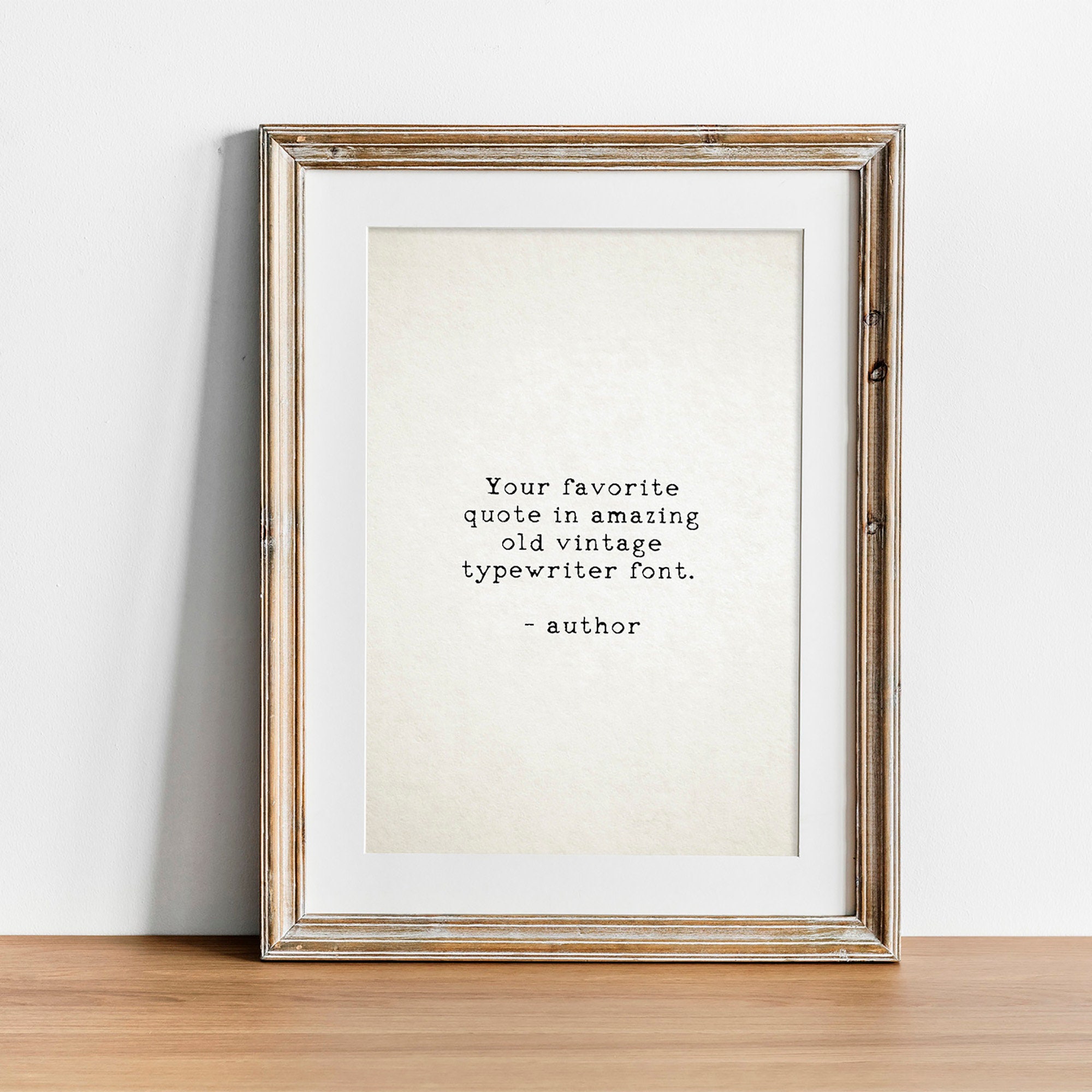Custom quote print, Personalised, Custom typewriter quote wall art