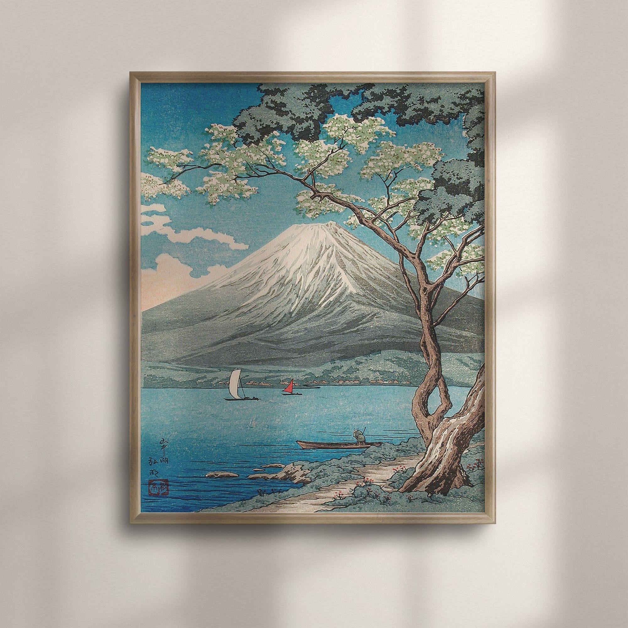 Mount Fuji View From Lake Yamanaka, Takahashi Hiroaki Ukiyo