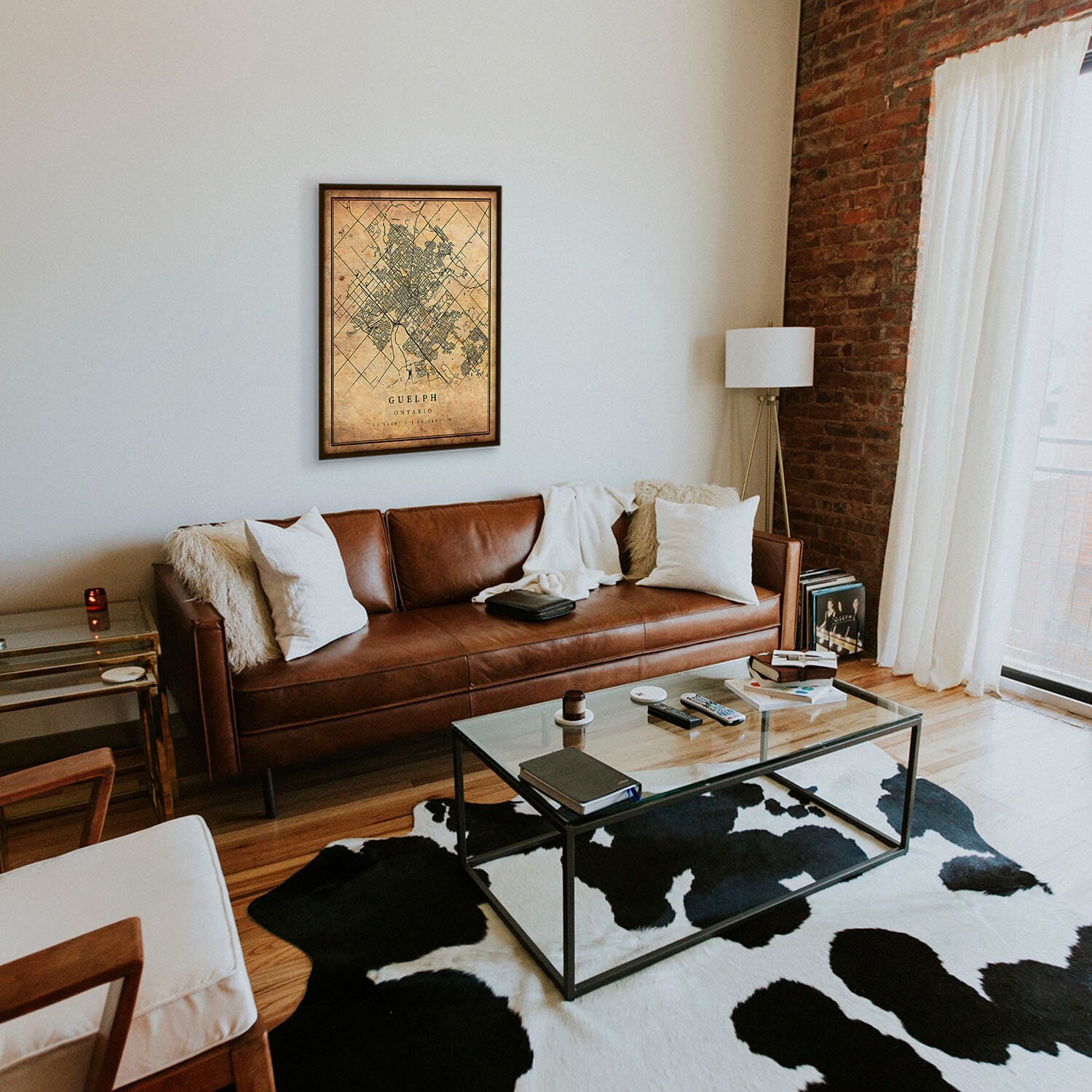 Guelph Vintage Map Poster Wall Art City Artwork Print Etsy