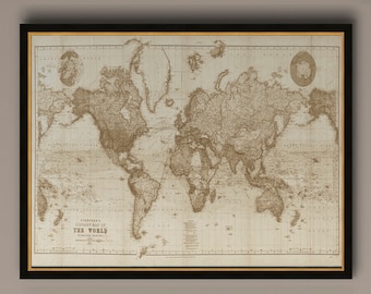 ジョン スピードによる 1651 年の珍しい旧世界地図帳 - カラー