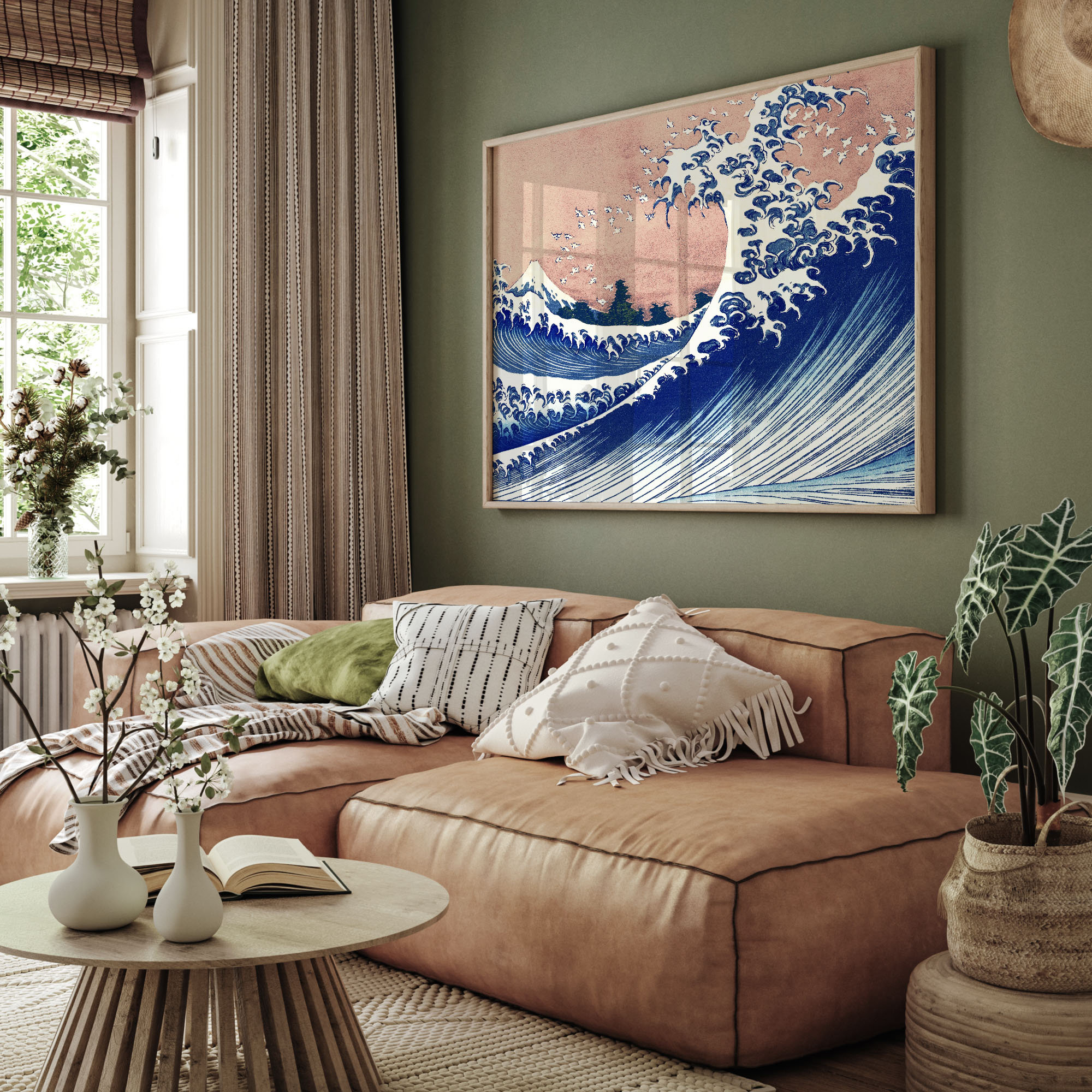 Katsushika Hokusai, the Great Wave off Kanagawa, Japanese Ukiyo-e