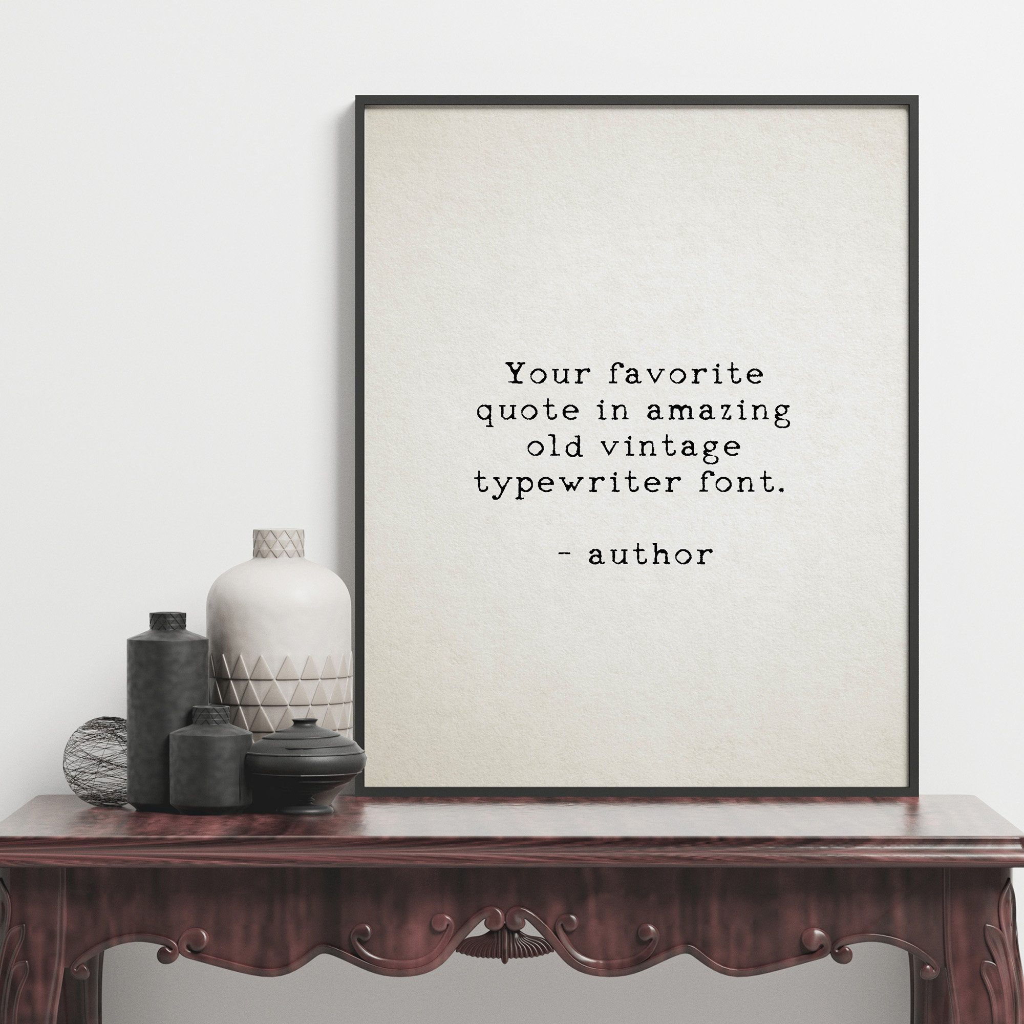 Custom quote print, Personalised, Custom typewriter quote wall art