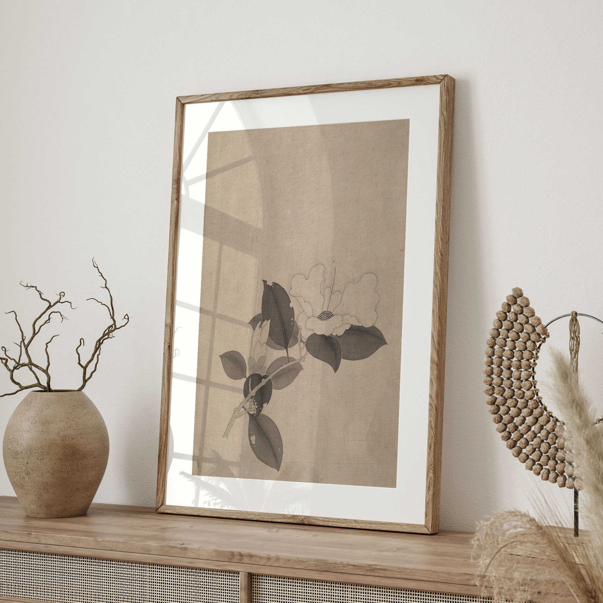 Vintage Lotus Flower Art Print: Chinese Botanical Wall Decor - Etsy