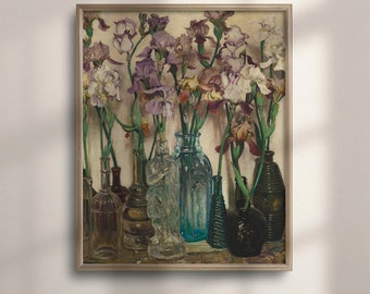 Frederick Judd Waugh's Iris Print: Vintage Botanical Art