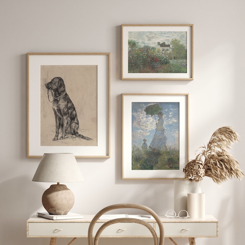 Vintage Black Labrador Art Print: Antique Dog Portrait image 4