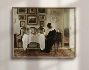 Victorian Mother and Baby Portrait: Antique Nursery Art