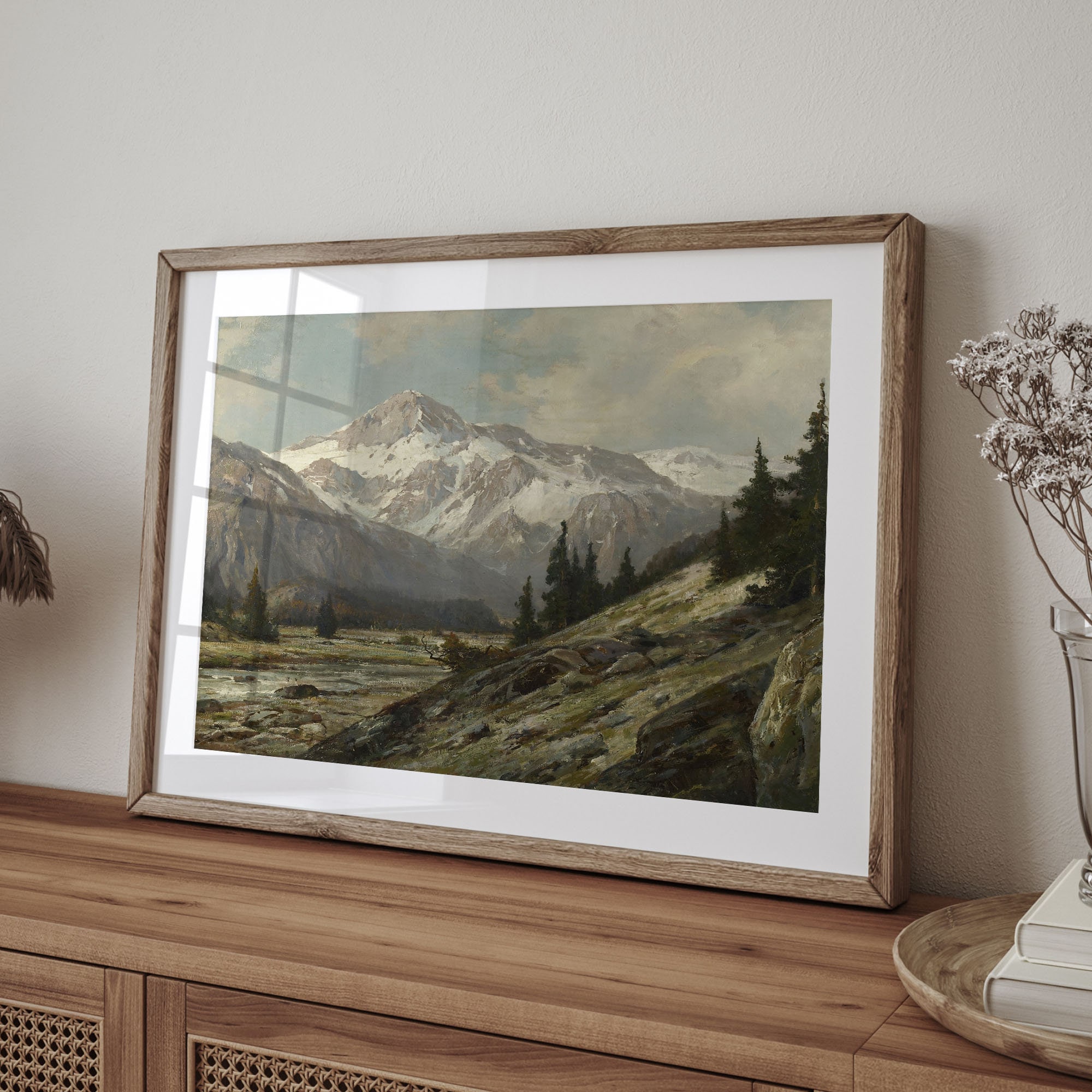 絵画 Mountain Landscape Tiny Treasures: A 32x32 Pixel Autumn Wonderland