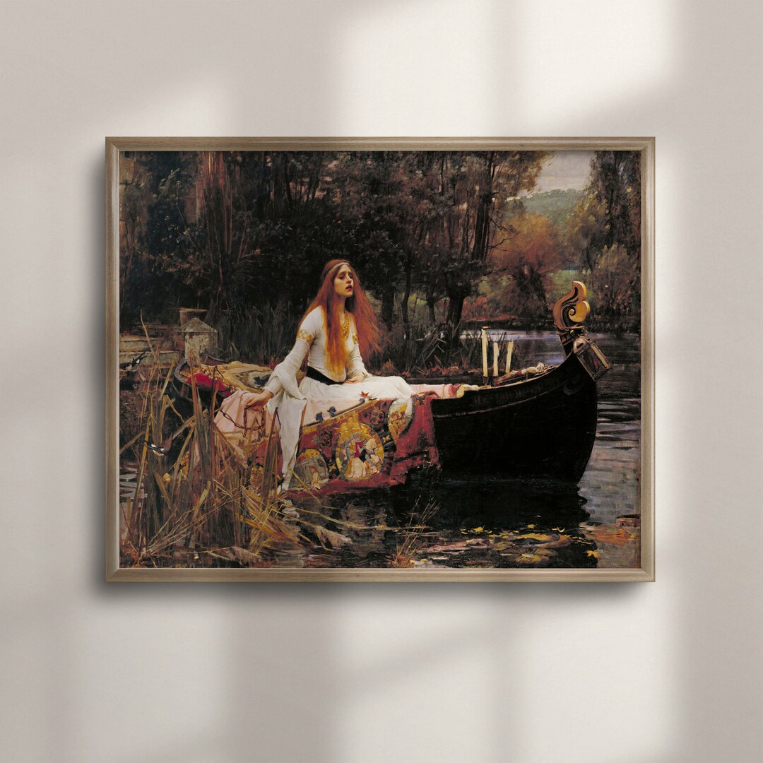 lady-of-shalott-print-john-william-waterhouse-pre-raphaelite-art-etsy