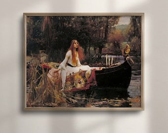 Lady of Shalott Print: John William Waterhouse, Pre-Raphaelite Art
