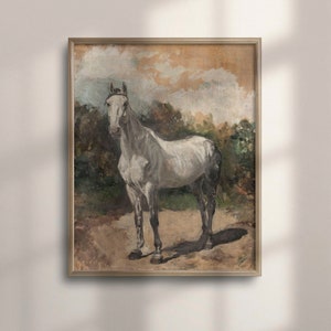 Stunning Horse Oil Painting, Unique Equestrian Art, Perfect Horse Lover Gift, Horse Wall Decor for Equestrian Style Home, C16-1338