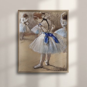 Edgar Degas Ballet Dancer Art Print: Colorful Fine Art Reproduction