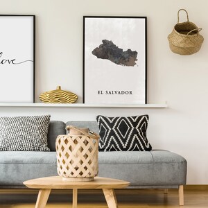 El Salvador Map Poster: Vintage Style Travel Decor image 2