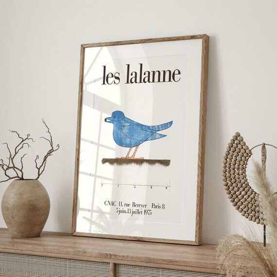 Vintage Les Lalanne Exhibition Poster, 1975 Mid-century Modern Art