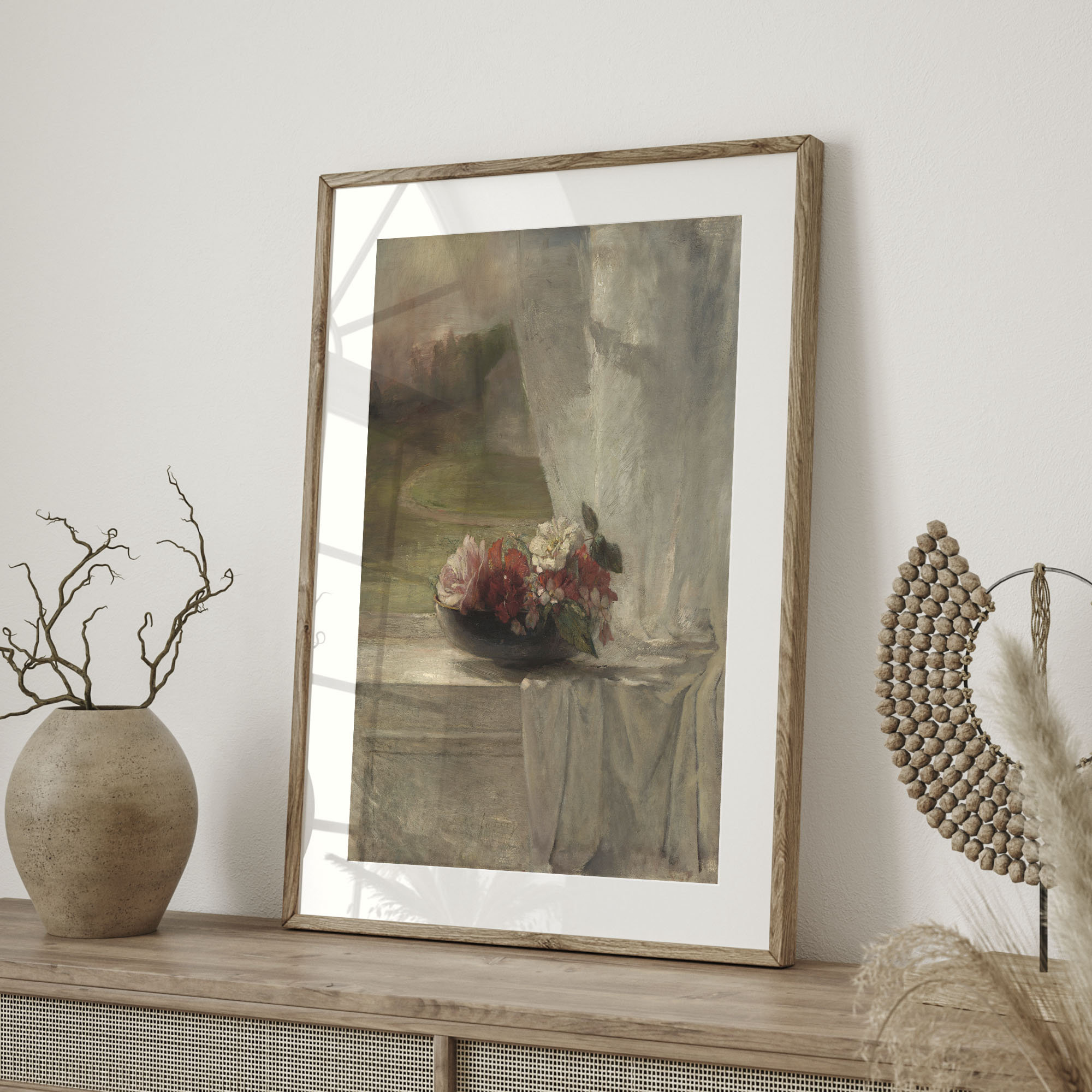 Vintage Pink Roses Still Life Painting: Antique Floral Oil Art - Etsy
