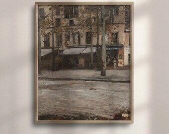 Paris Cityscape Art Print: Vintage French Architecture Poster