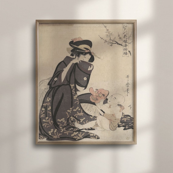 Kitagawa Utamaro Ukiyo-e Print: Edo Period Japanese Art - Etsy