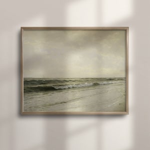 Seascape Painting Art Prints, Coastal Wall Art, Beach Decor, Ocean Canvas Print, Vintage Coastal Artwork, C16-509